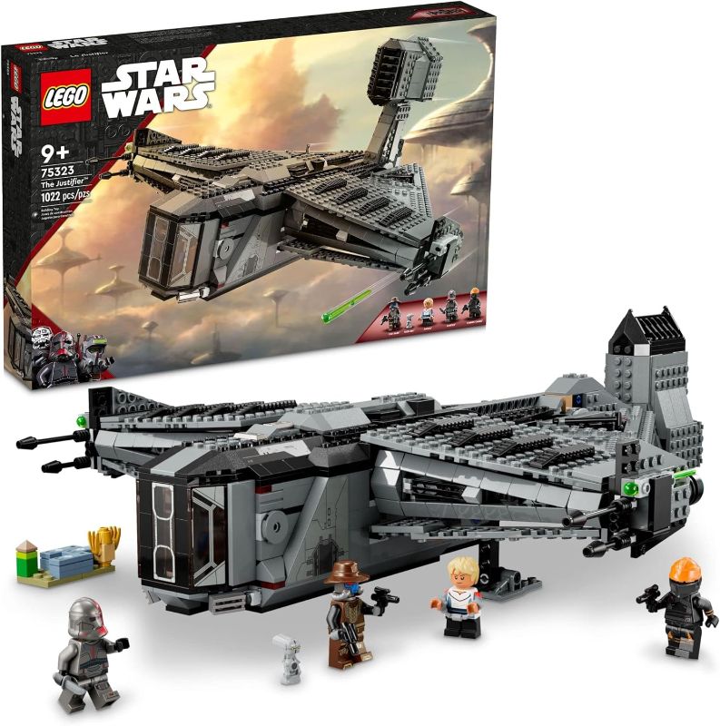 Photo 1 of LEGO Star Wars The Justifier 75323, Buildable Toy Starship with Cad Bane Minifigure and Todo 360 Droid Figure, The Bad Batch Set, Gifts for Kids, Boys & Girls
