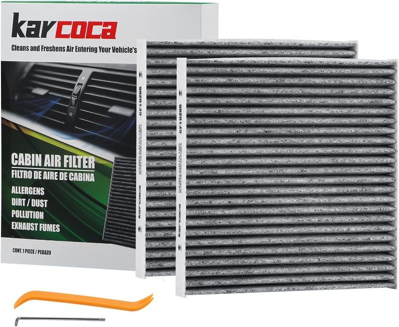 Photo 1 of KARCOCA CF11809 Premium Cabin Air Filter With Activated Carbon Compatible with CADILLAC CHEVY SILVERADO GMC SIERRA 2014 2015 2016 2017 2018 2019 2020 2021 2022(2 Pack)

