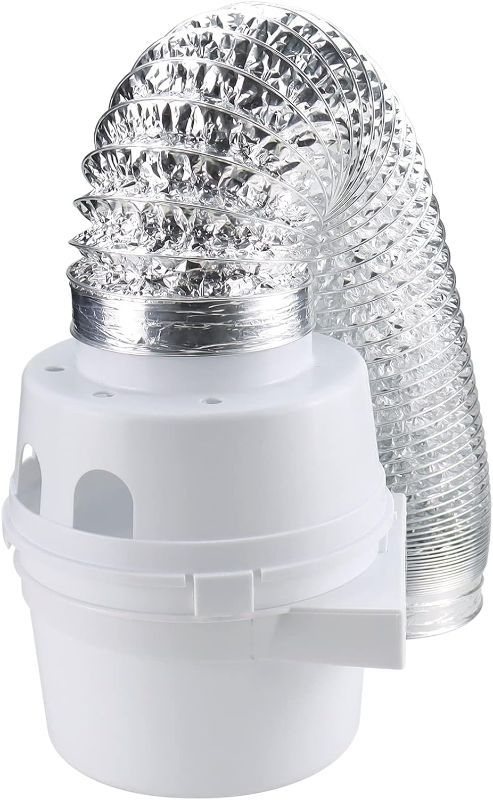 Photo 1 of Beaquicy TDIDVKZW Indoor Dryer Vent Kit with 4-Inch by 5-Foot Proflex Duct, 4 Inch

