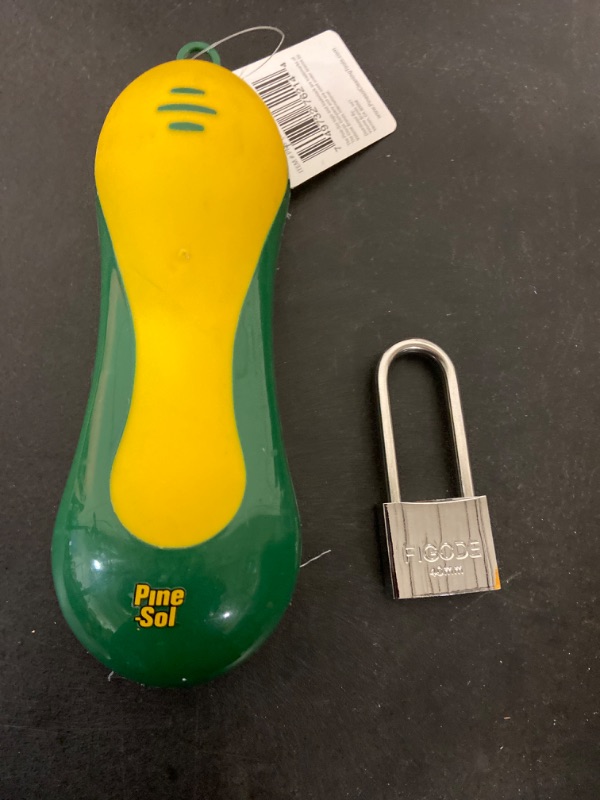 Photo 1 of Miscellaneous Bundle: Pine Brush Pine-Sol Soft Grip Scrub Brush + FIGODE® Marine Grade Rustproof Padlock with Stainless Steel Shackle and Chrome Plated Brass Body, Outdoor Padlock Weatherproof, Keyed Different, 2.3 in. Long Shackle, 1 Pack