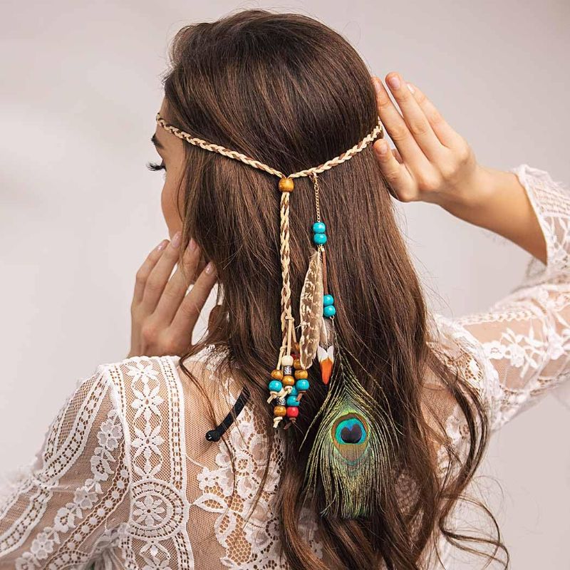 Photo 1 of Miscellaneous Bundle: Professional Hair Dryer Diffuser Blower Diffuser Cover Blow Dryer Diffuser Professional Hair Dryer Diffuser Fast Heat Dissipation Hairdressing Blower Diffuser + Campsis Indian Peacock Feather Headbands Boho Princess Head Chain Bule A