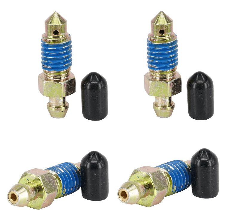 Photo 1 of Dsnaduo 4 PCS Speed Bleeder,Bleeder Valve,Quick Bleeders with Dust Caps M10x1.5-35.5mm, H9406-4, 13908, 12702, 105407, 639580