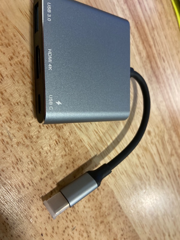 Photo 2 of Battony 3 in 1 Port USB to HDMI/4K, USB 3.0 Port and USB-C Fast Charging Port (Type-C/F)