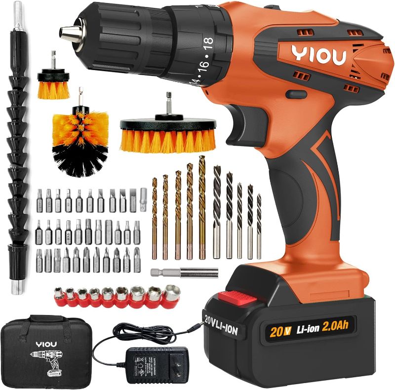 Photo 1 of YIOU 20V MAX Cordless Drill for Home & Car?Blue