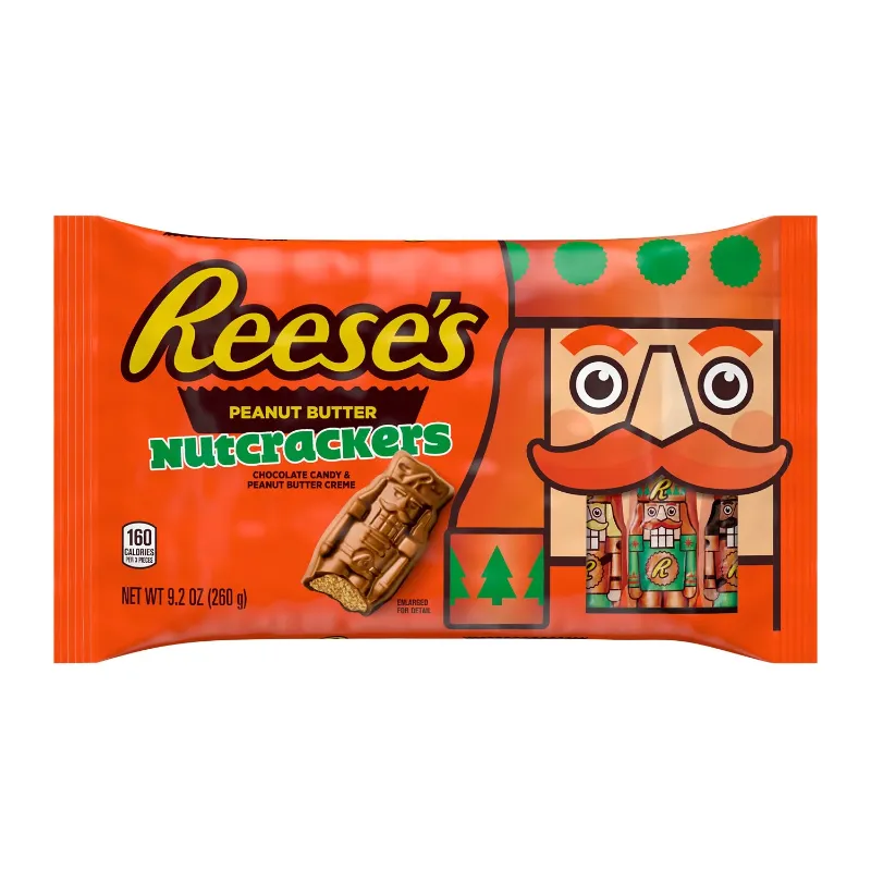 Photo 1 of Reese's Chocolate Peanut Butter Creme Nutcrackers Christmas Candy, Bag 9.2 oz 5 PACK