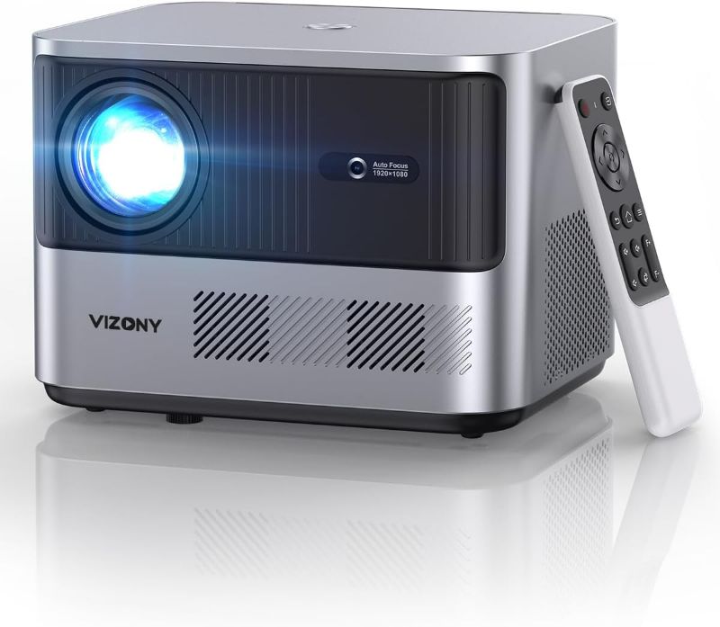 Photo 1 of VIZONY FHD 1080P Projector 4K Support, 800ANSI 5G WiFi Bluetooth Projector, Outdoor Projector with Full-Sealed Engine/Electric Focus/4P4D/PPT/Zoom, Home Movie Projector Compatible w/iOS/Android/PC/TV
