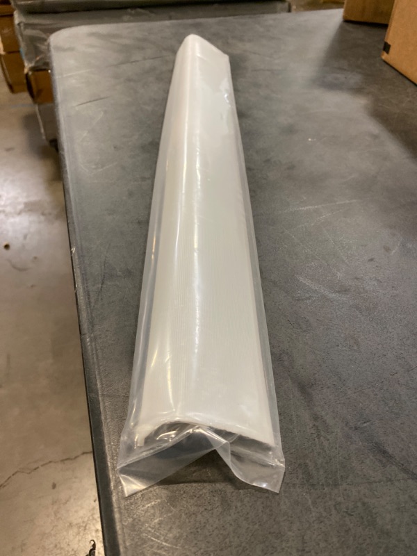 Photo 2 of Beam Lighting 24” Curved Under Cabinet Light Cover Replacement | White Ribbed Acrylic Diffuser | 23-7/8” Length x 2-3/4” Width x 1-3/8” Height
