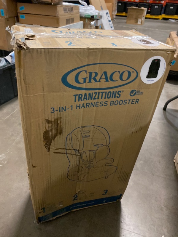Photo 3 of Graco Tranzitions 3 in 1 Harness Booster Seat, Proof Tranzitions Black