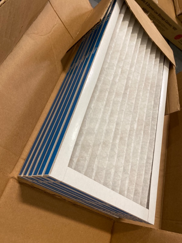 Photo 2 of Aerostar 12x24x1 MERV 13 Pleated Air Filter, AC Furnace Air Filter, 6 Pack (Actual Size: 11 3/4" x 23 3/4" x 3/4")
