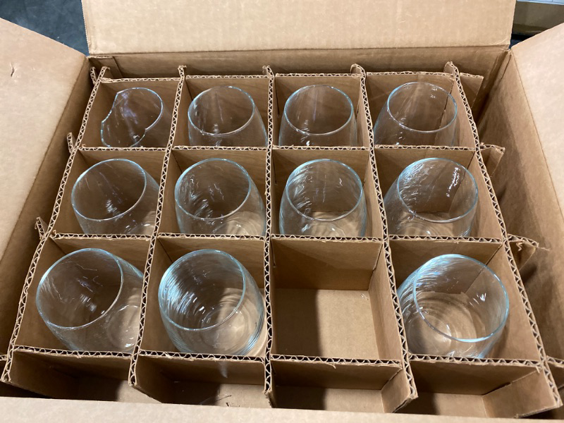 Photo 2 of 10 PCS Luminarc Perfection Stemless Wine Glass, 15 oz, Clear - N0056 NEW