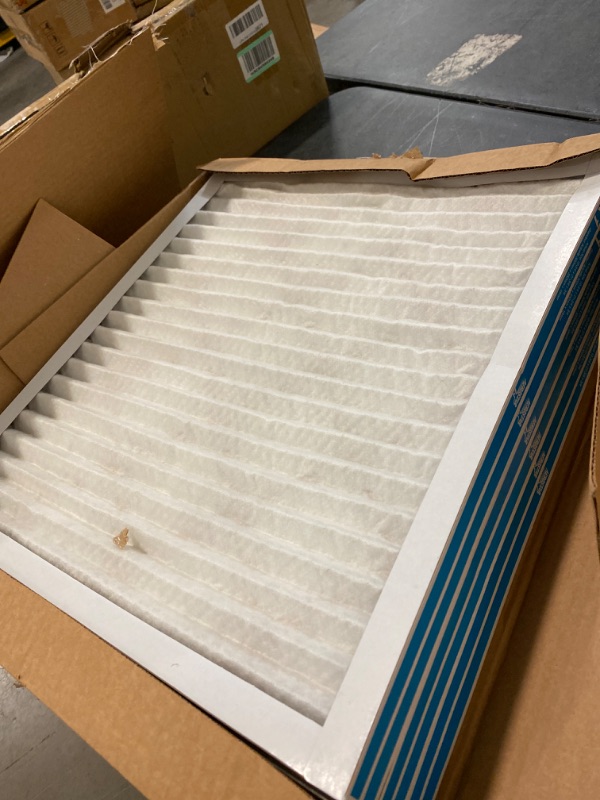 Photo 3 of Aerostar 20x22x1 MERV 8 Pleated Air Filter, AC Furnace Air Filter, Pack of 6 (Actual Size: 19 3/4"x21 3/4"x3/4")
