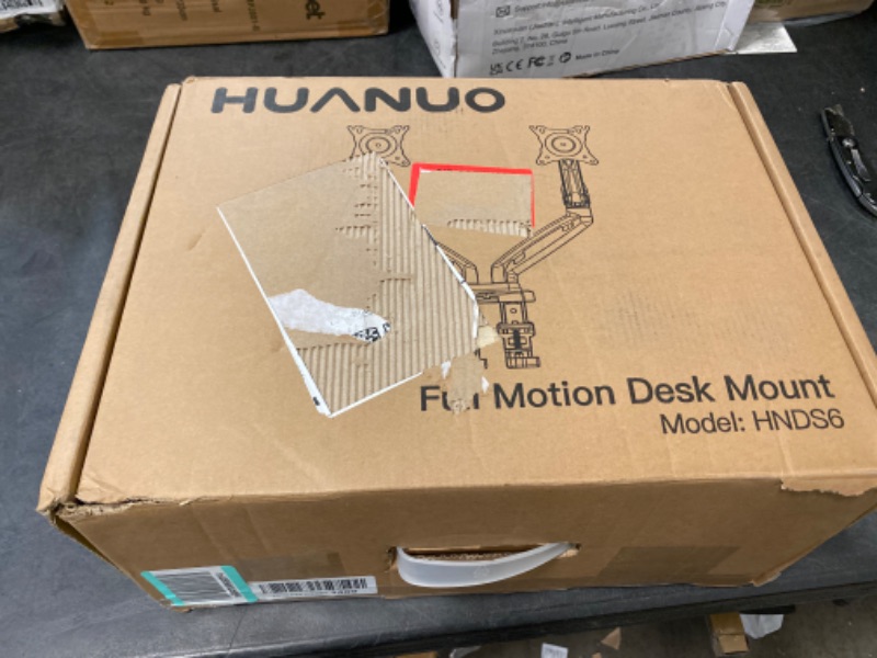 Photo 3 of HUANUO Dual Monitor Stand r Desk Mount Swivel 