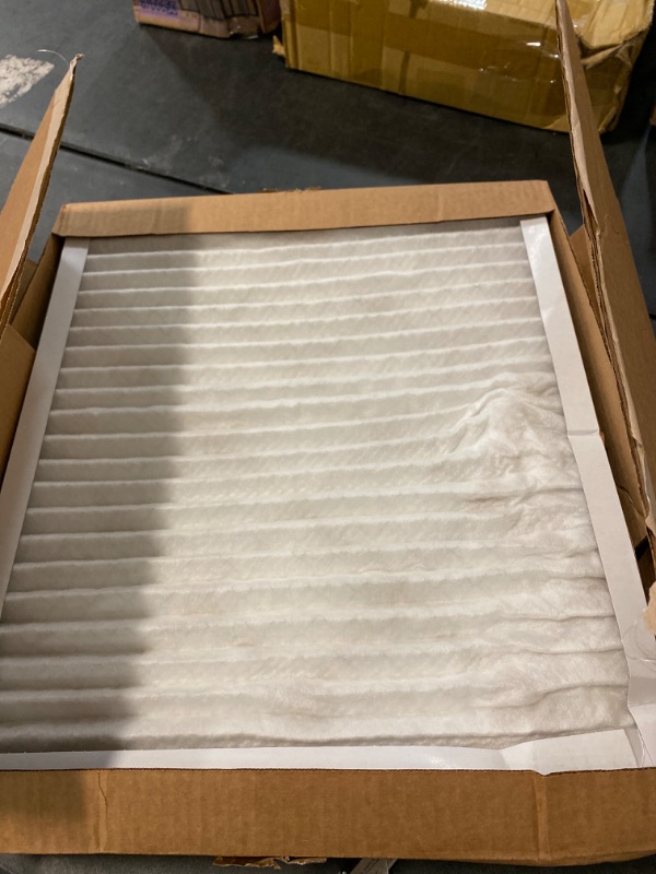 Photo 3 of Aerostar 20x22x1 MERV 8 Pleated Air Filter, AC Furnace Air Filter, Pack of 6 (Actual Size: 19 3/4"x21 3/4"x3/4")
