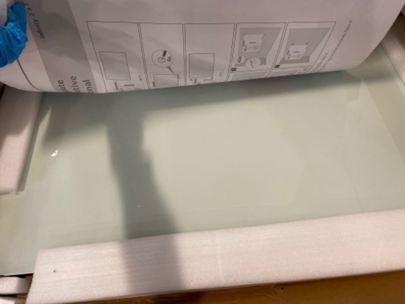 Photo 2 of Quartet Glass Whiteboard, Magnetic Dry Erase White Board, 3' x 2', White Surface, Infinity (G3624W) White 3' x 2' Board
