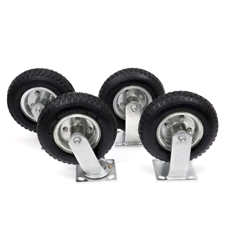Photo 1 of 4Pcs 8" Pneumatic Air Tire Wheel for Cart, Trolly
