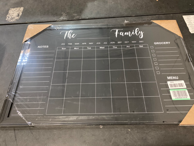 Photo 3 of TORASO Chalkboard Calendar, 24” × 36“ Calendar Magnetic Chalk Board, Monthly and Weekly Calendar, Family Planner(Family-HB-6090)

