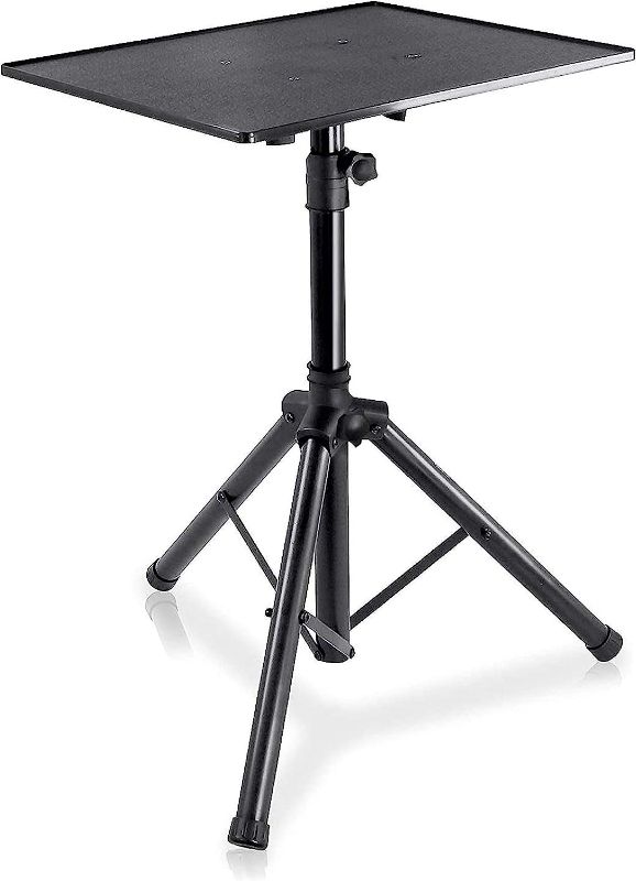 Photo 1 of PYLE-PRO Pro DJ Laptop, Projector Stand- Computer DJ Equipment Studio Stand Mount Holder, Height Adjustable, 28" to 50",Good For Stage or Studio -PLPTS3
