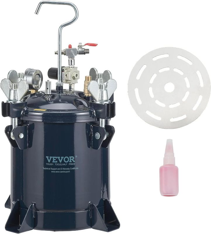 Photo 1 of ONLY TANK, VEVOR Spray Tank 10L/2.5gal Air Pressure Pot for Resin Casting
