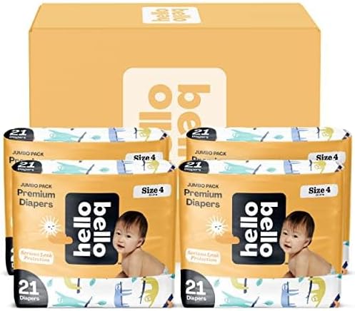 Photo 1 of Hello Bello Premium Baby Diapers Size 4 I 84 Count of Disposable, Extra-Absorbent, Hypoallergenic, and Eco-Friendly Baby Diapers with Snug and Comfort Fit I Surprise Girl & Gender Neutral Patterns
