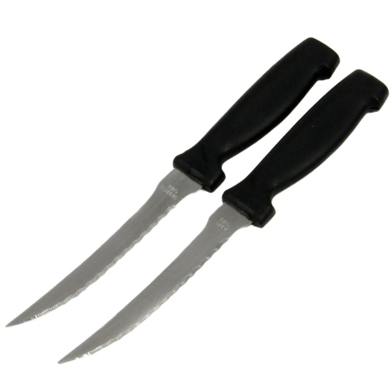 Photo 1 of 2 pack Chef Craft Select Vegetable Knife, 4.5 inch blade 8.5 inches in length 4 piece set, Stainless Steel/Black NEW
