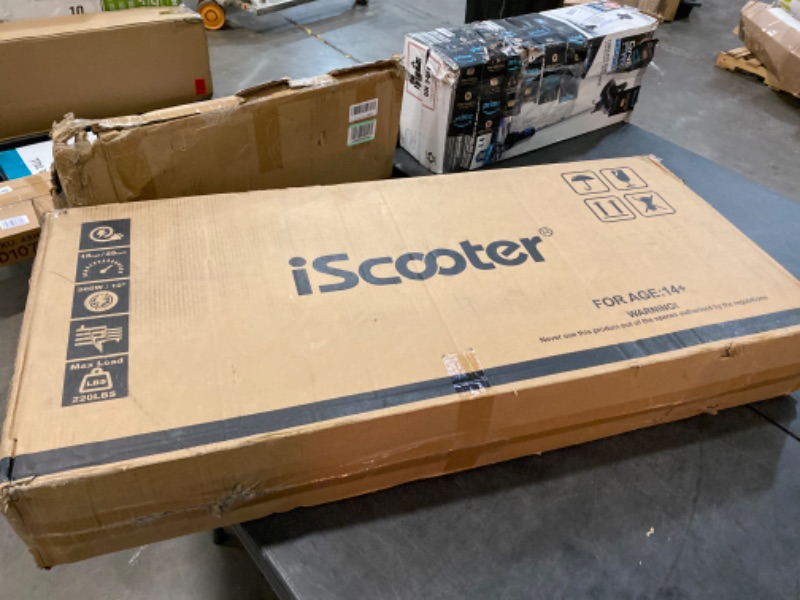 Photo 3 of iScooter Electric Scooter Foldable Commuting Electric Scooter with Double Braking System and APP for Adults, Teens and Kids
