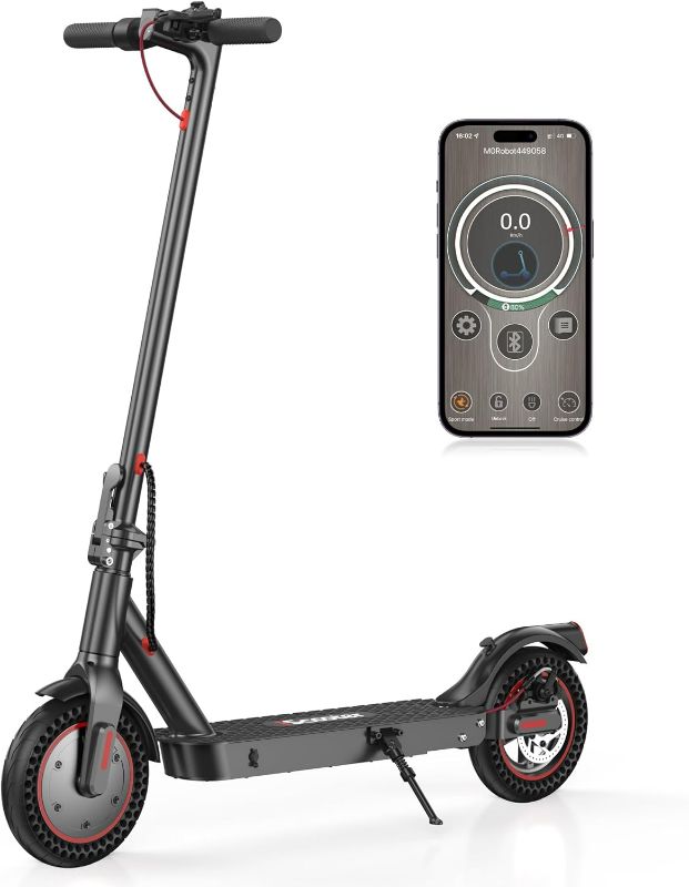 Photo 1 of iScooter Electric Scooter Foldable Commuting Electric Scooter with Double Braking System and APP for Adults, Teens and Kids
