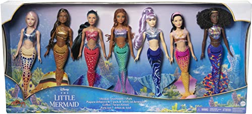 Photo 1 of (SEALED) Disney's the Little Mermaid Girls' Dolls Multi - Disney the Little Mermaid Seven-Piece Mermaid Sisters Doll Set
