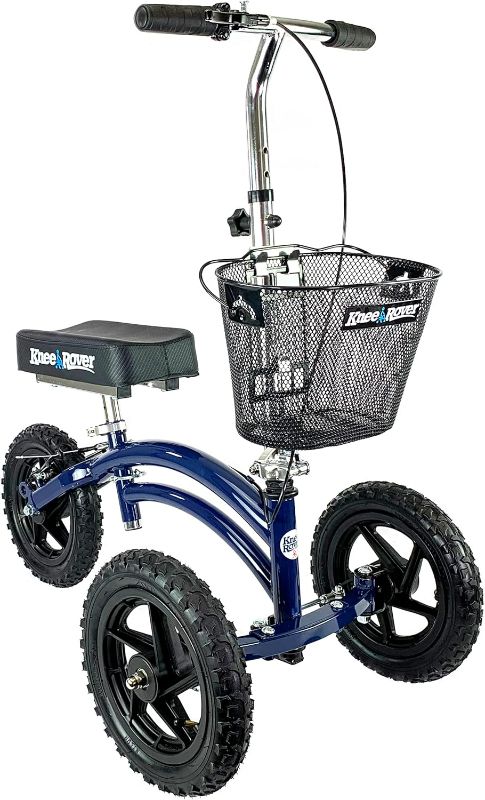 Photo 1 of KneeRover All Terrain Steerable Knee Scooter Knee Walker Heavy Duty Crutches Alternative in Blue
