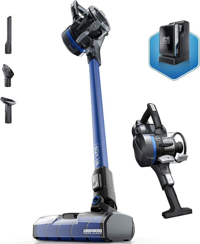 Photo 1 of Hoover ONEPWR Blade Max Hard Floor, Cordless Stick Vacuum Cleaner, Lightweight, BH53353V, Blue
