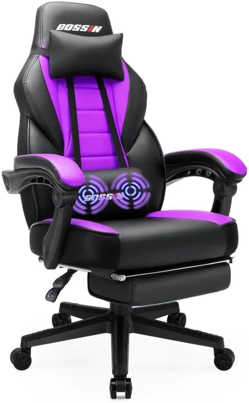 Photo 1 of BOSSIN Purple Gaming Chair Replacement  NEW 