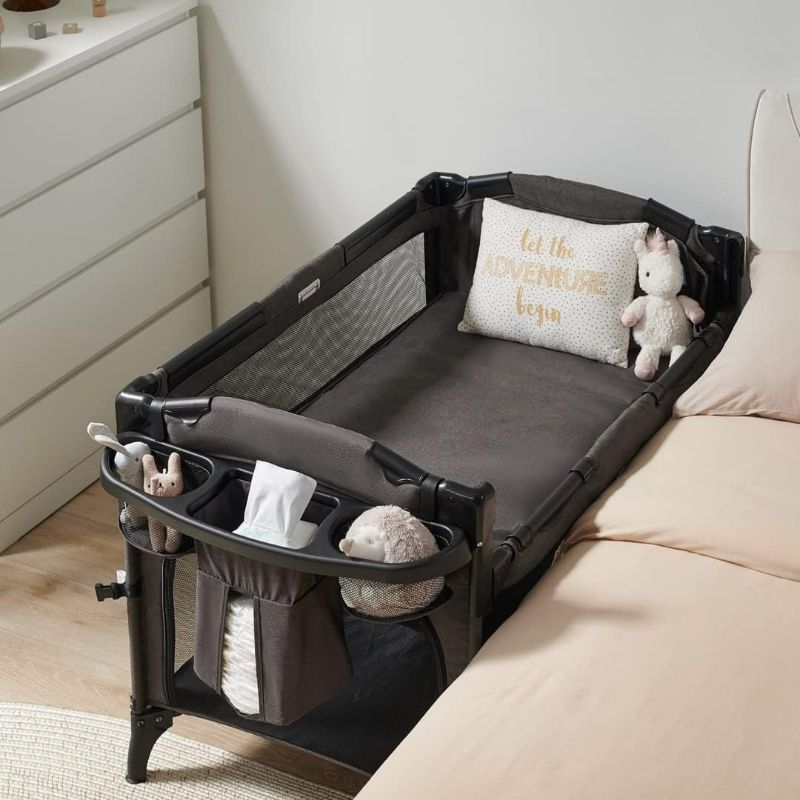 Photo 1 of Beka Baby 4 in 1 Bassinet Bedside Sleeper, 4 Functions Bedside Crib Sleeper, Playard, Changing Table, Baby Bassinet for Newborn Baby
