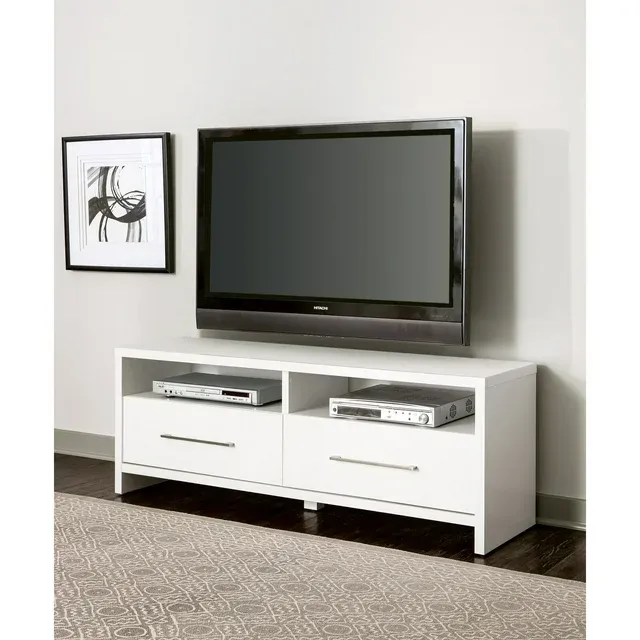 Photo 1 of TV Stand   (40x20") Natural Color with Chrome Metal Handle 