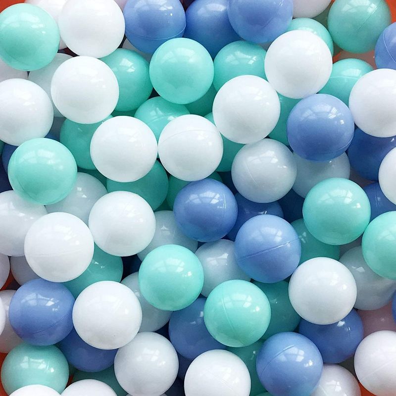 Photo 1 of Ball Pit Balls for Toddlers, BPA Free Crush Proof Plastic Toy Balls for Ball Pit, Children's Pool Water Toys, Macaron Ocean Balls for Play