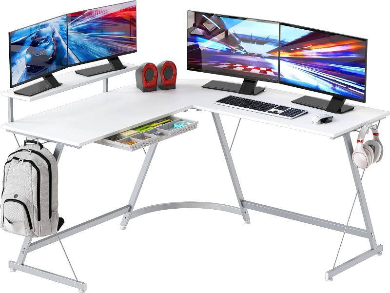 Photo 1 of PARTS ONLY, 16X41" WHITE Desk for L Shape Desk 