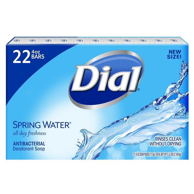 Photo 1 of Dial Antibacterial Bar Soap, Spring Water, (44 Count -Spring Water)
