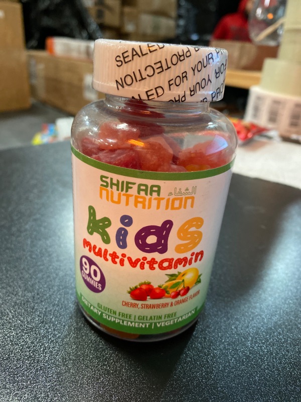 Photo 2 of SHIFAA NUTRITION Halal Gummy Vitamins for Kids | 45-90 Days Supply | Has All Essential Kids Vitamins C, D, Zinc, A, E, B6, B12, Biotin | Non-GMO & Vegetarian | Free of Gluten, Gelatin, Peanut & Dairy