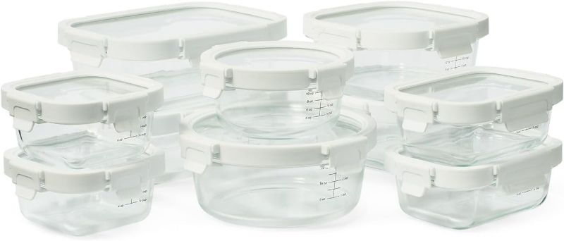 Photo 1 of Sur La Table Glass Storage Containers, 20-Piece Set, Clear/ Sur La Table Glass Storage Containers, 10-Piece Set

