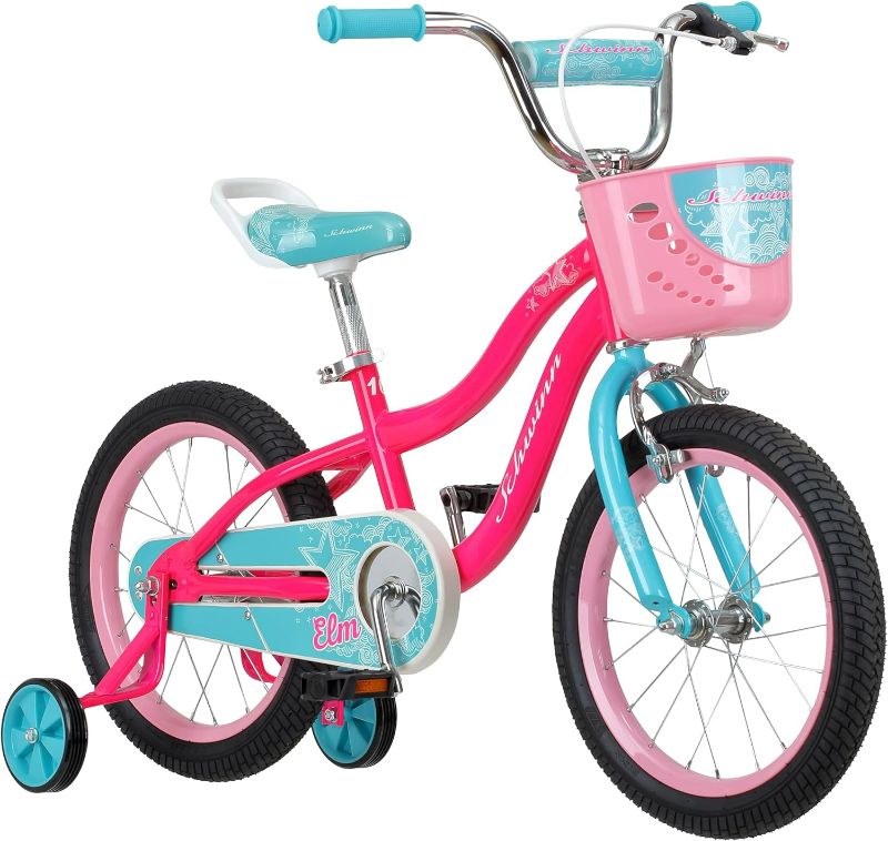 Photo 1 of Schwinn Koen & Elm Toddler and Kids Bike, 12-18-Inch Wheels, Training Wheels Included, Boys and Girls Ages 2-9 Years Old, Rider Height 28-52-Inches, Basket or Number Plate SEALED
