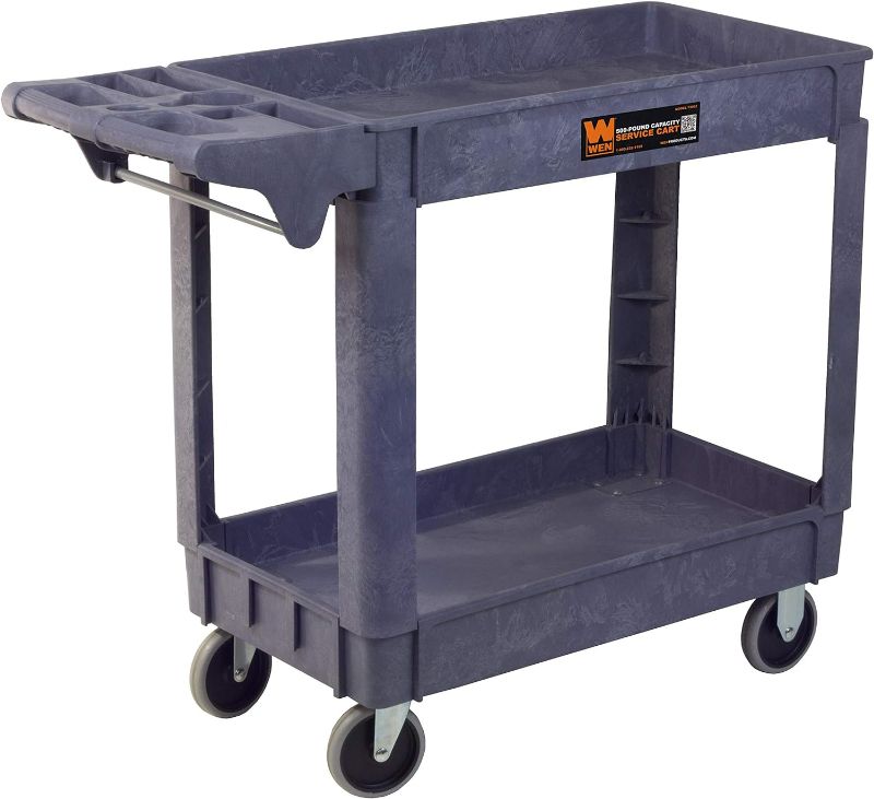 Photo 1 of WEN 500 Lbs. Capacity 40 in. X 17 in. H Service Utility Cart, Gray, SEALED
