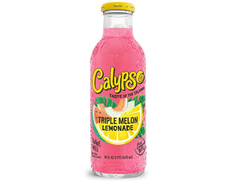 Photo 1 of Calypso Lemonades | Made with Real Fruit and Natural Flavors | Triple Melon Lemonade, 16 Fl Oz (Pack of 12)

