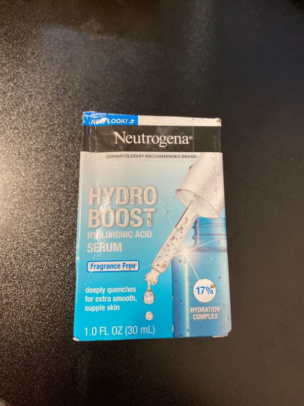 Photo 2 of Neutrogena Hydro Boost Hyaluronic Acid Serum For Face with Vitamin B5, Lightweight Hydrating Face Serum for Dry Skin, Oil-Free, Non-Comedogenic, Fragrance Free, 1 oz