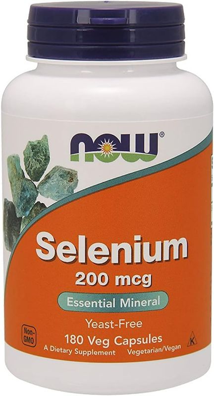 Photo 1 of NOW Foods Selenium 200 mcg VCaps, 180 ct
