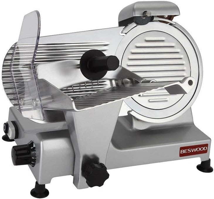 Photo 1 of BESWOOD 9" Premium Chromium-plated Steel Blade Electric Deli Meat Cheese Food Slicer Commercial and for Home Use 240W BESWOOD220