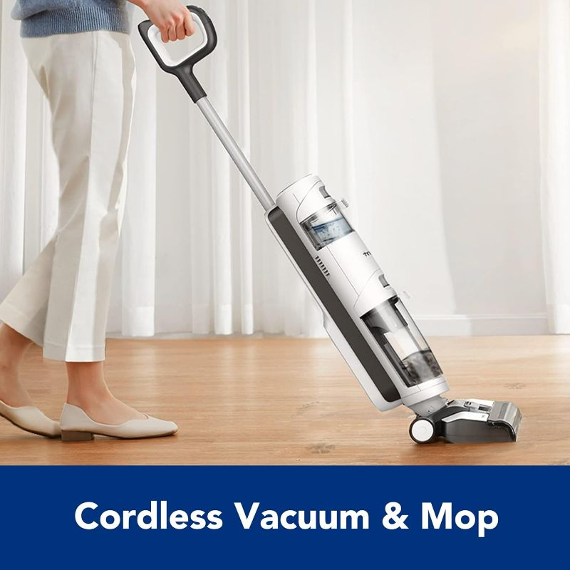 Photo 1 of Tineco iFLOOR 3 Breeze Complete Wet Dry Vacuum Cordless Floor Cleaner and Mop One-Step Cleaning for Hard Floors