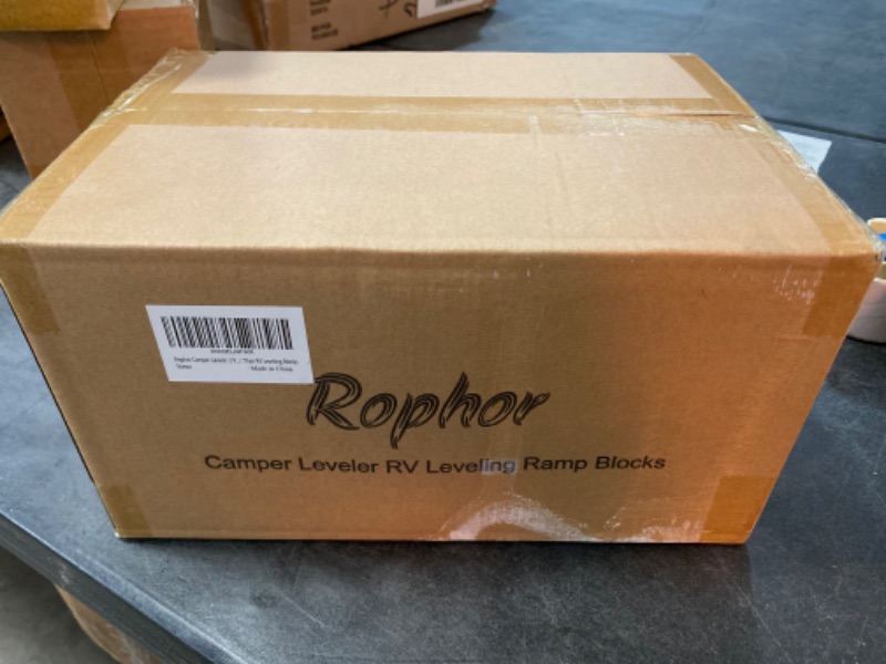 Photo 1 of Rophor Camper Leveler 2 Packs, New Version Ramps Kit for Travel Trailer, Up to 35,000 lbs, Double Non-Slip Design, Faster and Easier Than RV Leveling Blocks
