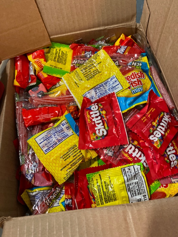Photo 2 of Assorted Bulk Candy Mix -Skittles, Air Heads, Swedish Fish, Sour Patch Kids, Hariibo, Starburst & More!- Individually Wrapped Candy (128 Ounces)
