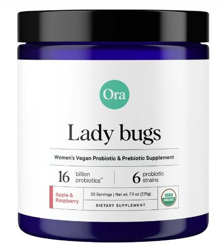 Photo 1 of Lady Bugs Women's Probiotic Powder Apple Rapsberry 