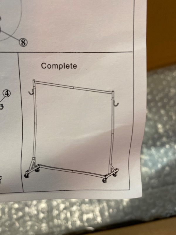 Photo 3 of VEVOR Z Rack, Industrial Grade Z Base Garment Rack, Height Adjustable Rolling Z Rack, Sturdy Steel Z Base Clothing Rack w/Lockable Casters for Home Garment Store Display Commercial Use (Silver)
