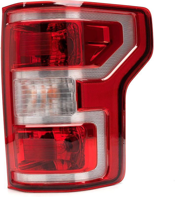 Photo 1 of Right Passenger Side Brake Tail Light Rear Lamp Compatible with Ford F150 F-150 2018 2019 2020 Halogen Type OE-Style with Bulbs and Harness NON LED, NON Blind Spot Replace#JL3Z13405H 
