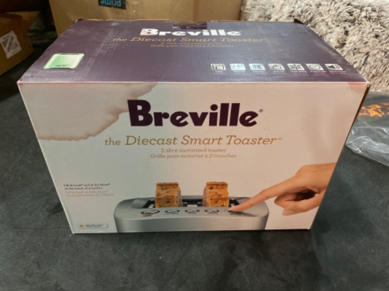 Photo 3 of Breville BTA820XL Die-Cast 2-Slice Smart Toaster, Brushed Stainless Steel